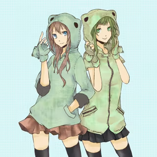 Anime girl twins wallpaper