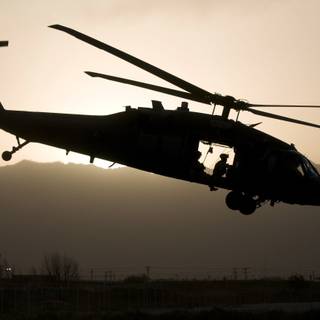 Stealth Black Hawk helicopter wallpaper