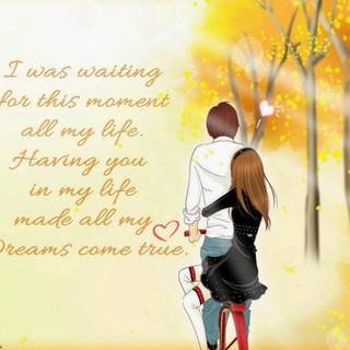 Love anime quote wallpaper