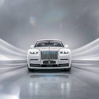 White Rolls Royce 2022 wallpaper