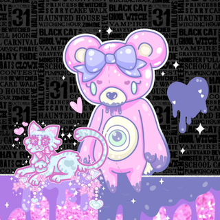 Halloween pastel goth wallpaper