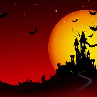 Halloween red HD wallpaper