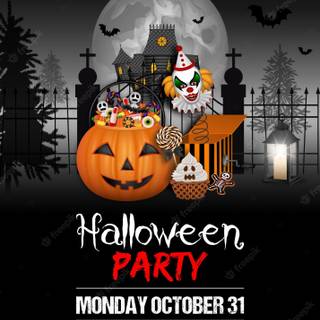 Halloween candy bucket wallpaper