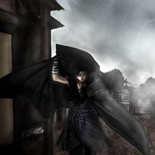 Sad dark anime PS4 wallpaper