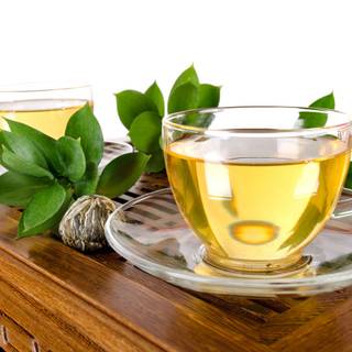 Drinking tea wallpaper