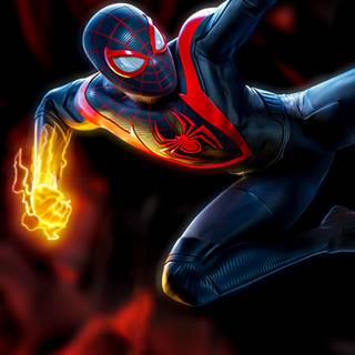 Miles Morales iPhone 12 wallpaper