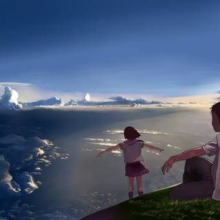 Anime hill wallpaper