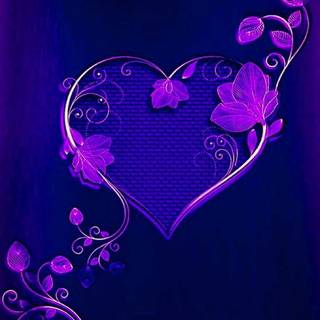 Preppy purple heart wallpaper