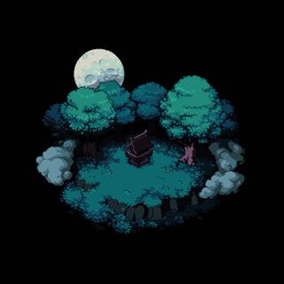 Forest oled wallpaper