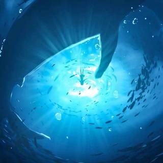 Underwater ocean iPhone wallpaper