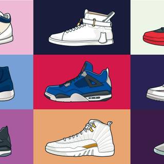 Dripping shoes wallpaper