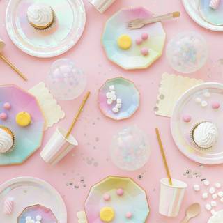 Pastel food wallpaper