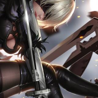Nier Automata iPhone wallpaper