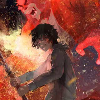 Boys anime red 4k wallpaper