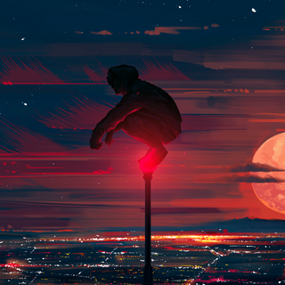 Boys anime red 4k wallpaper