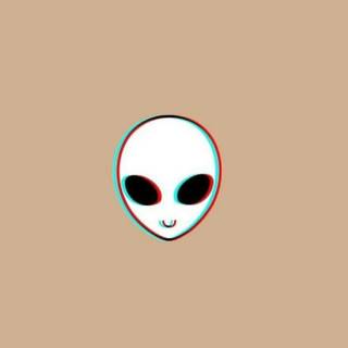 Alien face wallpaper