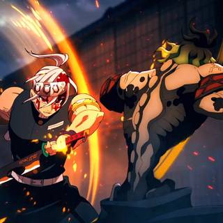 Tengen vs Gyutaro wallpaper