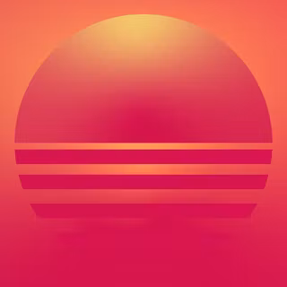 iPhone retro sun wallpaper