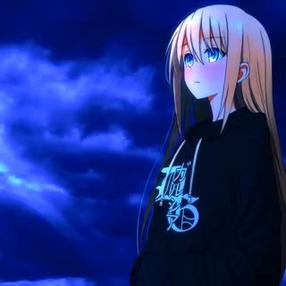 Cute anime girl 4k PC wallpaper