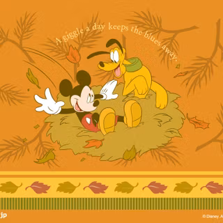 Mickey Mouse autumn wallpaper