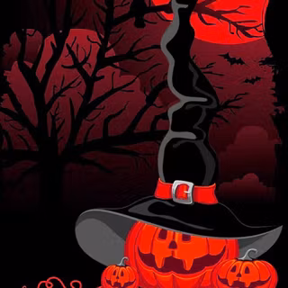 Red Halloween iPhone wallpaper