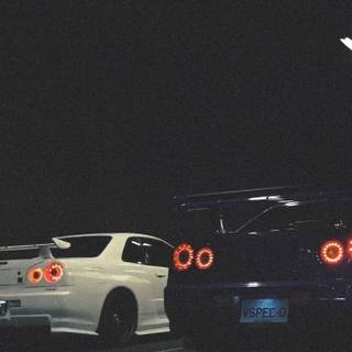 R34 dark iPhone 4k wallpaper