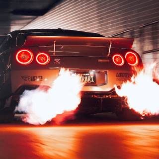 Fire GTR wallpaper