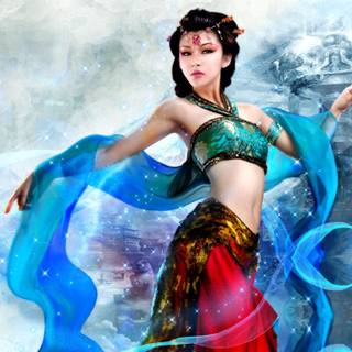 Girl fantasy dance wallpaper