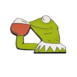 Kirmit drinking tea wallpaper