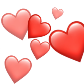 Emoji hearts red wallpaper