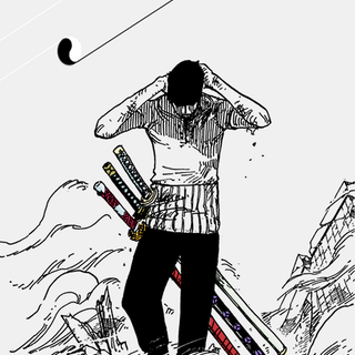 Zoro black and white wallpaper
