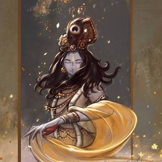 Warrior Krishna wallpaper