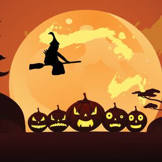 Halloween field wallpaper