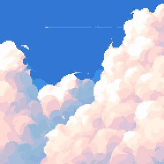 Cloud drawing wallpaper