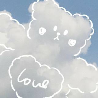 Cloud drawing wallpaper