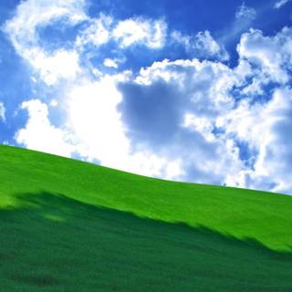 Grass and sky wallpaper