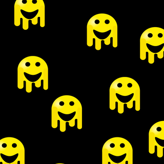 Melting Smiley face wallpaper
