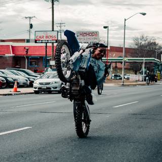 Dirt bike wheelie wallpaper