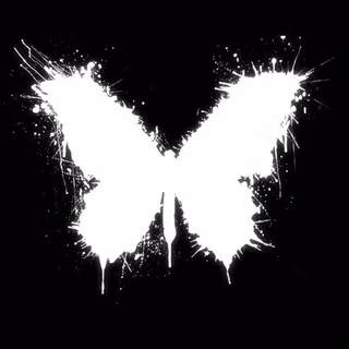 Black and white butterfly wallpaper