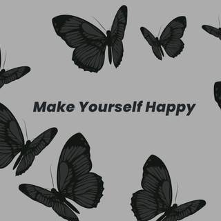 Black and white butterfly wallpaper