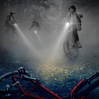 Stranger Things bike wallpaper