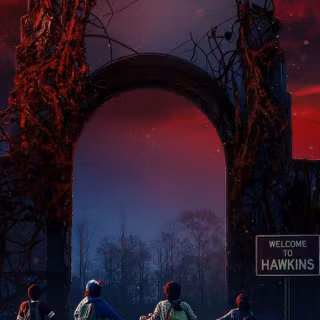 Stranger Things bike wallpaper