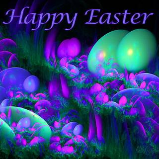 Neon Easter wallpaper