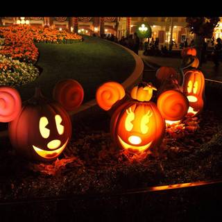 Halloween Disney characters wallpaper