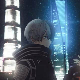 Android neon anime wallpaper