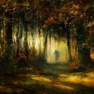 Autumn drawings PC wallpaper