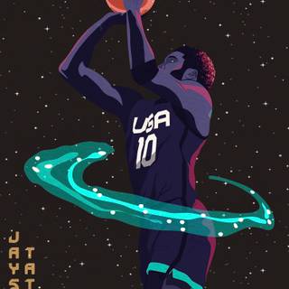 Basketball neon wallpaper