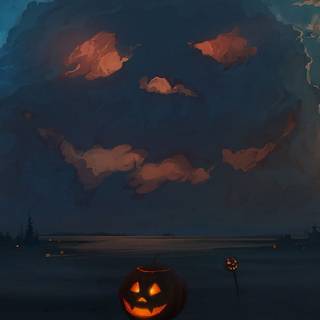 Halloween paintings wallpaper