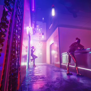 Cyberpunk aesthetic PC wallpaper