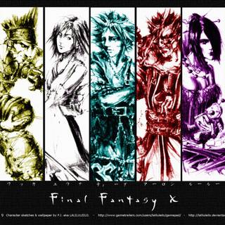 Retro Final Fantasy wallpaper